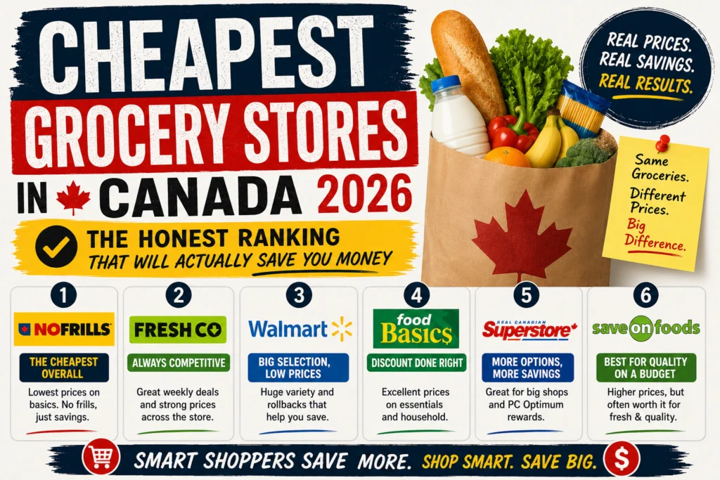 Cheapest Grocery Stores In Canada 2026 — The Honest Ranking That Will Actually Save You Money Cheapest Grocery Stores in Canada 2026 — The Honest Ranking That Will Actually Save You Money
