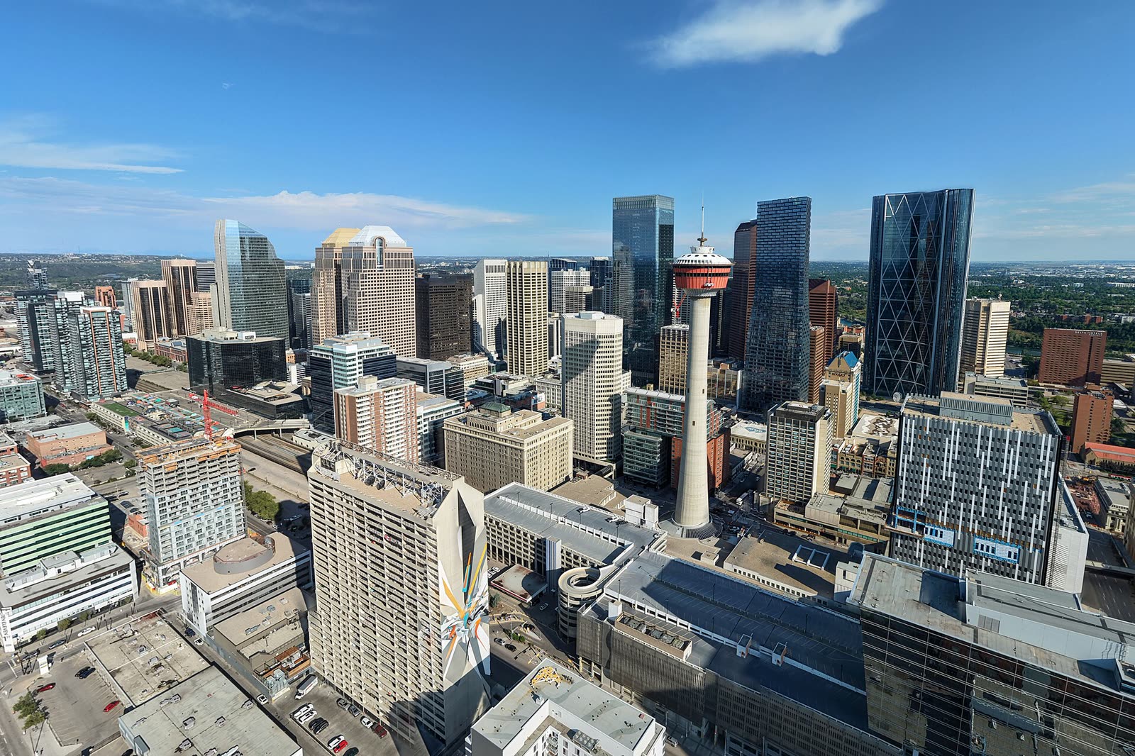 Alberta Referendum 2026 — Federal Watchdog Puts Foreign Influence On Notice Ahead Of Oct. 19 Vote 2 Alberta Referendum 2026: Aerial view of the downtown Calgary skyline, including the Calgary Tower, under a clear blue sky