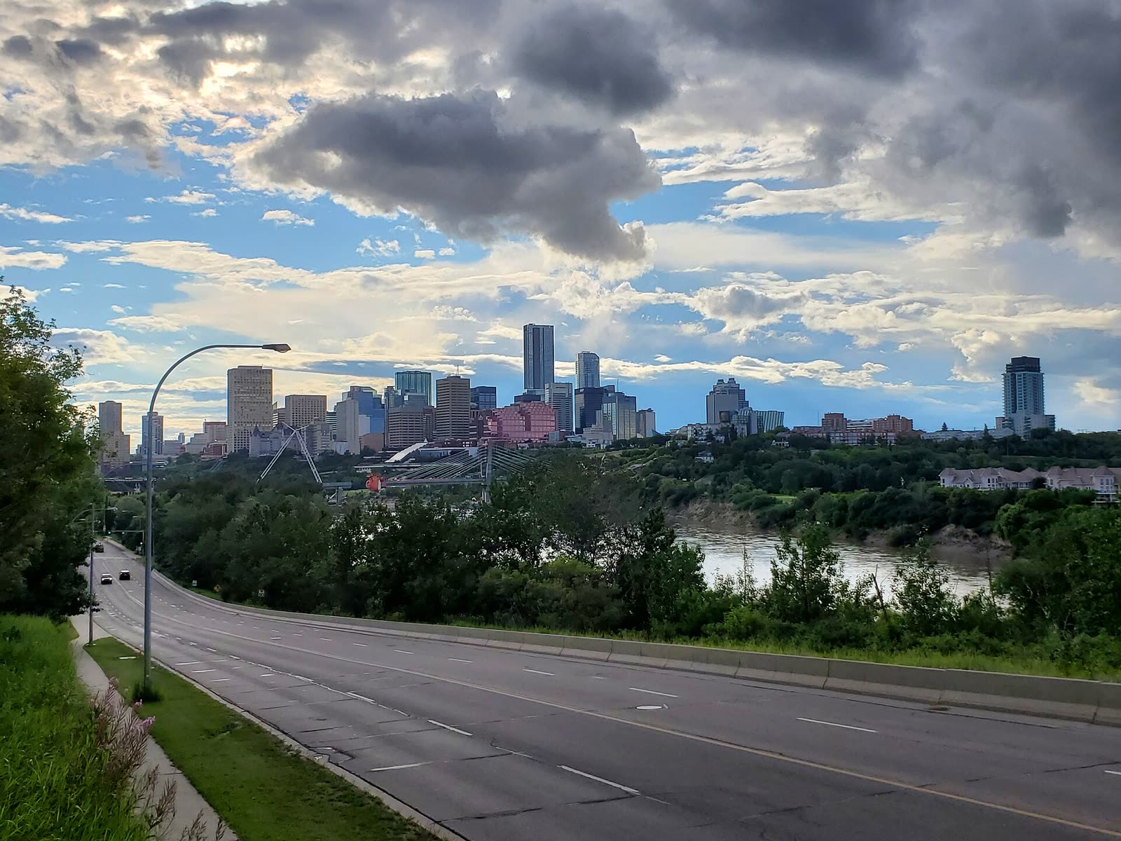 Alberta Referendum 2026 — Federal Watchdog Puts Foreign Influence On Notice Ahead Of Oct. 19 Vote 3 Alberta Referendum 2026: The downtown Edmonton skyline seen across the North Saskatchewan River valley with the Walterdale Bridge