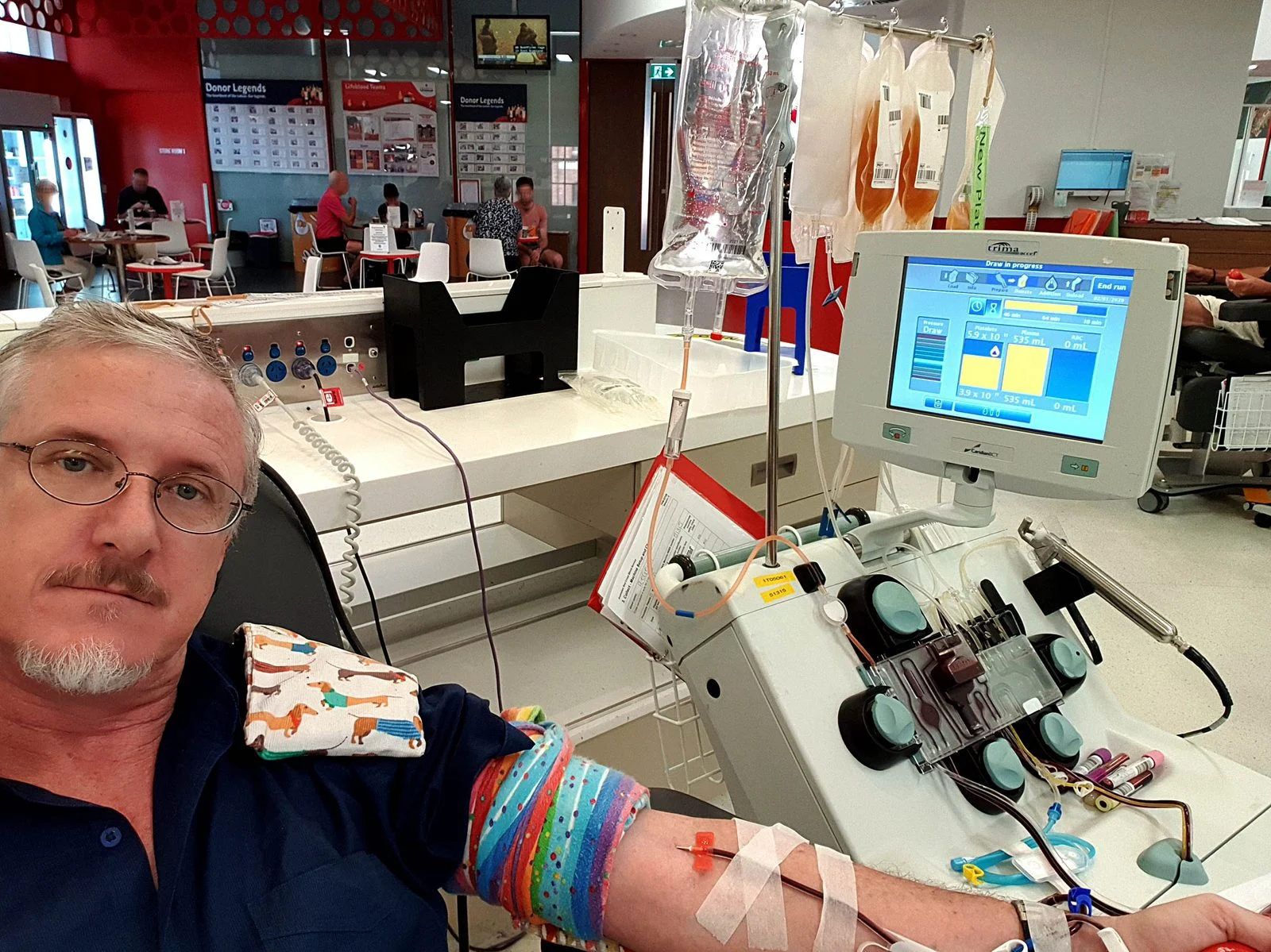 Grifols Winnipeg Plasma 2026 — Health Canada Suspends Licence After Two Donor Deaths 1 Grifols Winnipeg Plasma — a donor connected to an apheresis machine during plasma collection