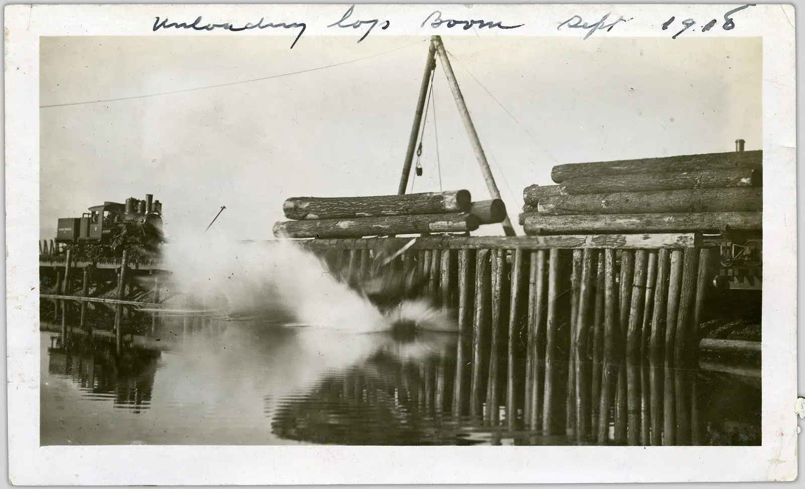 Bc Raw Log Export Ban 2026 — Municipalities Demand An End To Raw Log Exports 1 A loaded log carrier ship at anchor, illustrating the BC Raw Log Export Ban debate over raw log exports from British Columbia