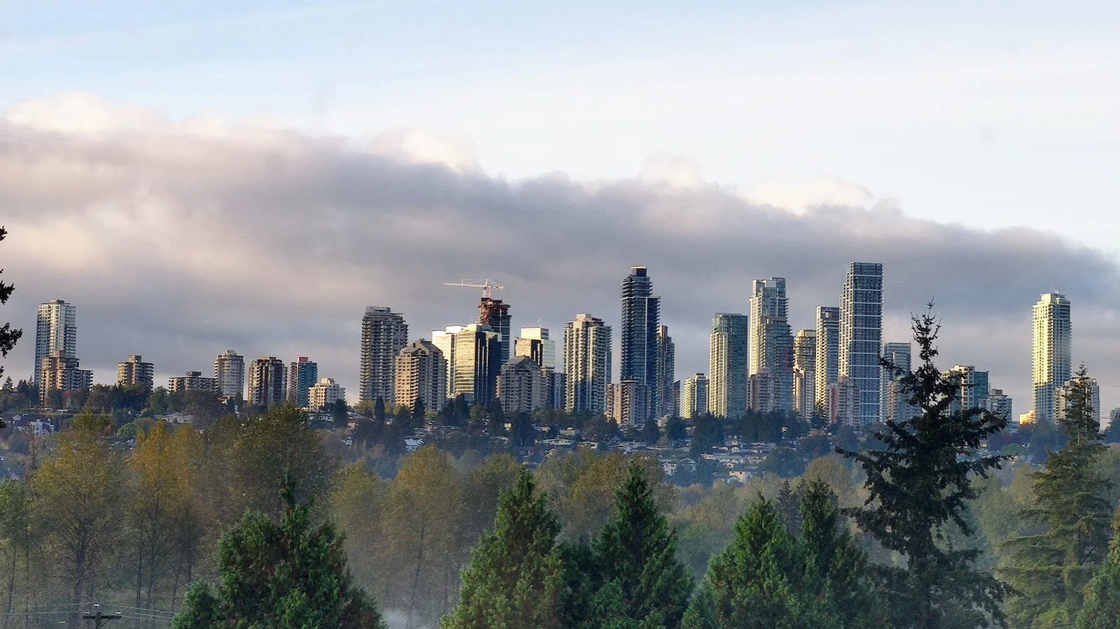 Burnaby Hospital Expansion 2026 — B.c. Puts $210M Into Restarting The Stalled Redevelopment In Three Phases 2 The Burnaby skyline — the city where the Burnaby Hospital Expansion was paused in Budget 2026 and is now restarting