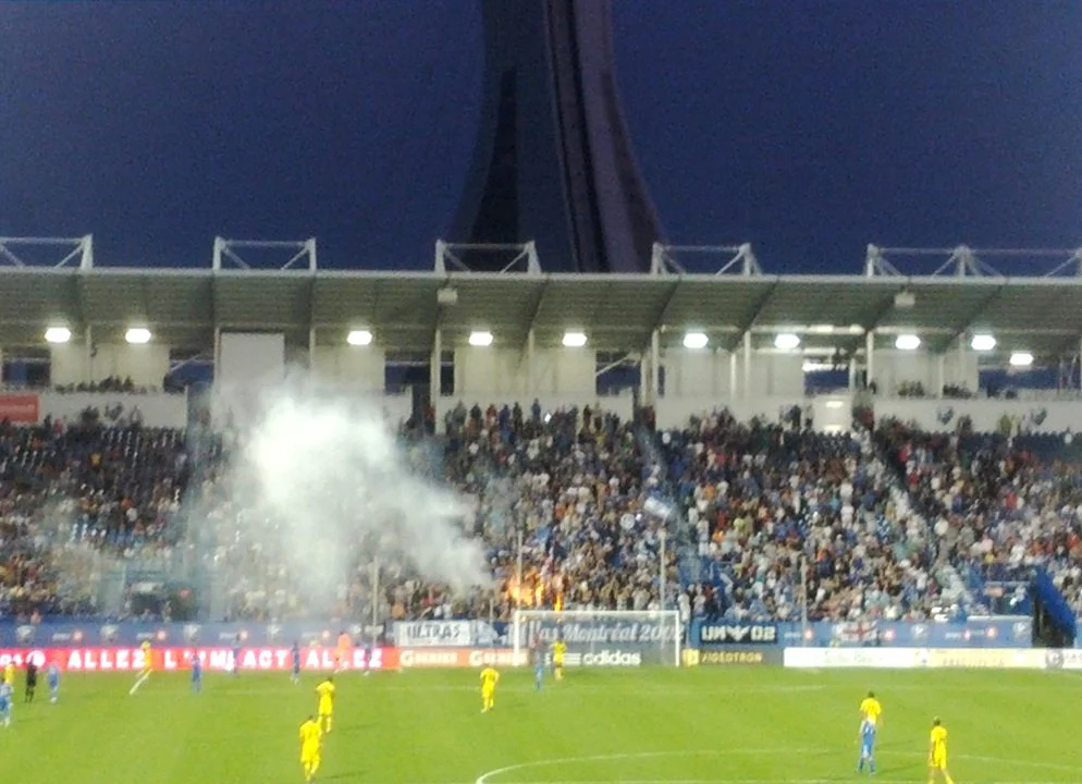 Cf Montréal Stuns Cincinnati 3-1 — Prince Owusu'S Brace Ends Five-Game Skid 2 CF Montréal supporters in the ultras section at Stade Saputo during a night match