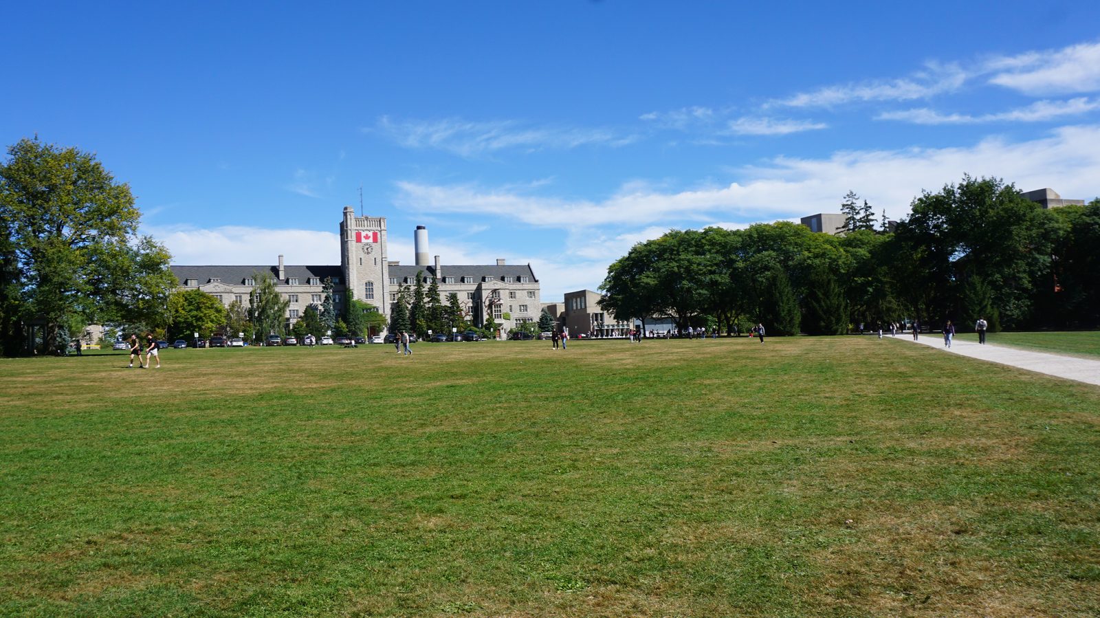 Guelph Homecoming 2026 — Street Party Devolves Into Violence, Mayor Calls It 'The Worst' 2 Johnston Green on the University of Guelph campus during Guelph Homecoming fallout