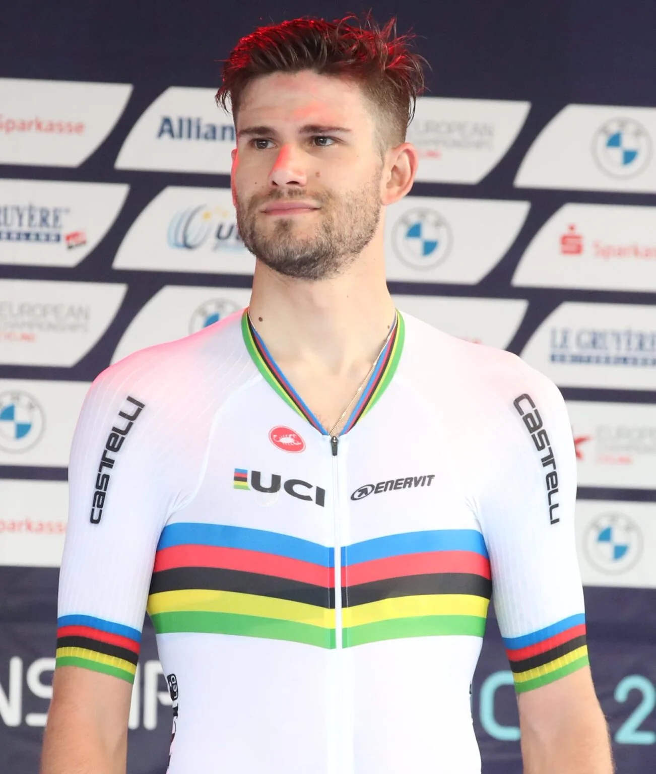 Italy Wins Mixed Team Relay Gold At 2026 Uci Road World Championships — First-Ever Title On Montreal Streets Mixed Team Relay Gold: Italian cyclist Filippo Ganna in the UCI rainbow world champion jersey at the 2022 European Championships time trial