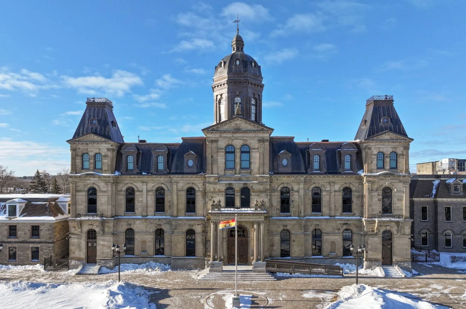 New Brunswick Family Doctor Count 2026 — 619,354 Attached, Province Targets 85% By 2028 The New Brunswick Legislative Assembly in Fredericton, where the new New Brunswick Family Doctor attachment numbers were reported.
