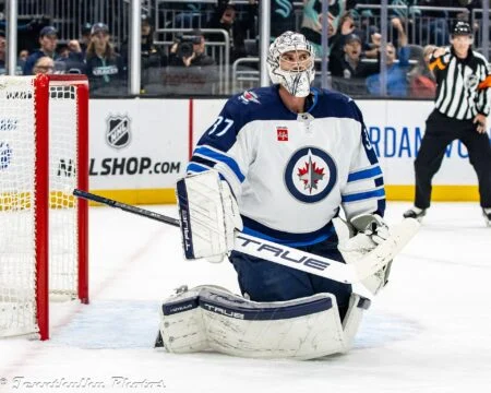 Connor Hellebuyck Jets Trade Talk Heats Up As Camp Roster Trimmed To 34 Connor Hellebuyck, suspended by the Winnipeg Jets for failing to report to training camp