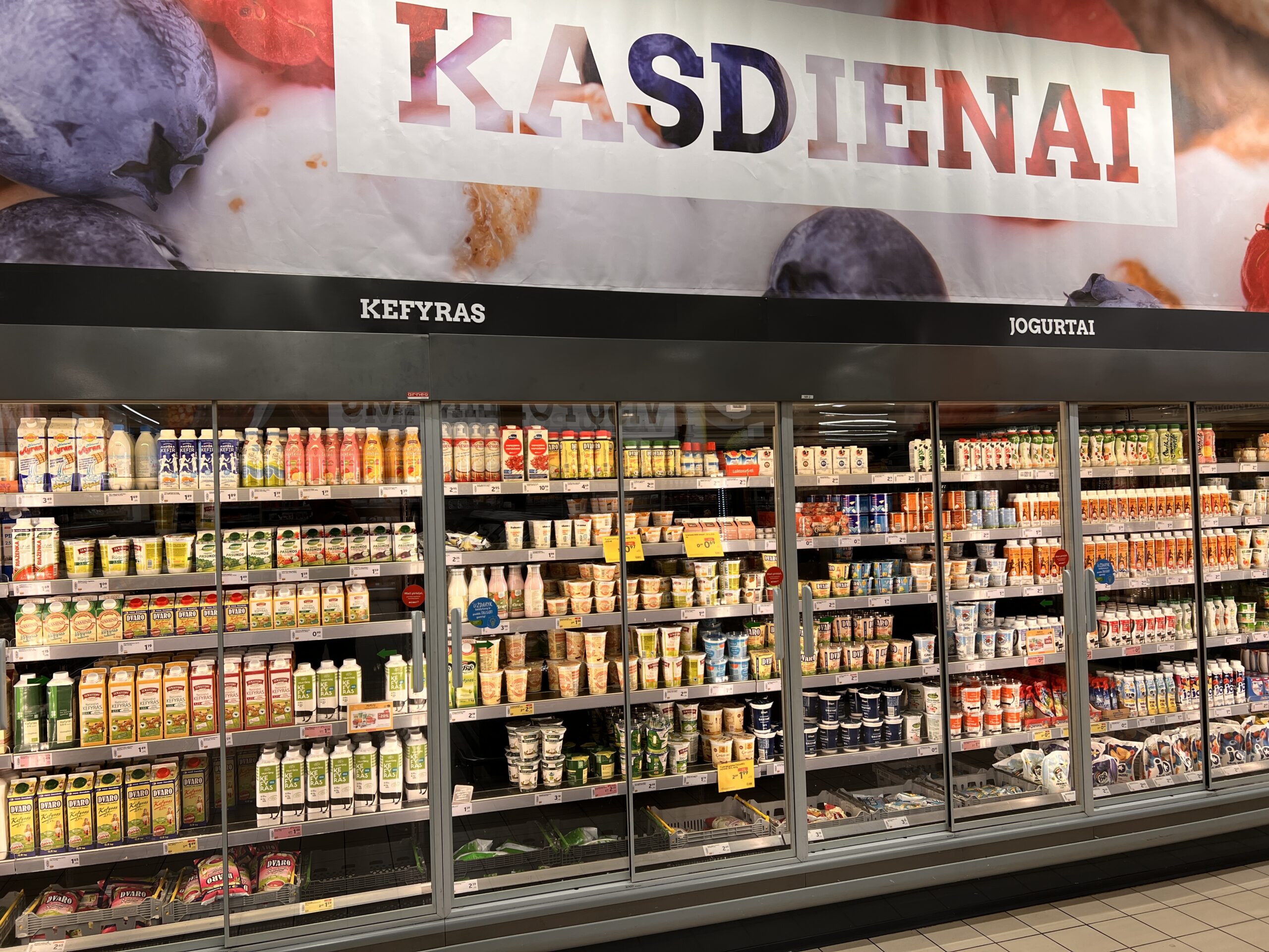 Canada Grocery Prices 2026 — What'S Getting Cheaper, What'S Still Hurting, And Why Your Bill Isn'T Falling 2 Supermarket dairy section — dairy prices rose just 0.7% in August 2026