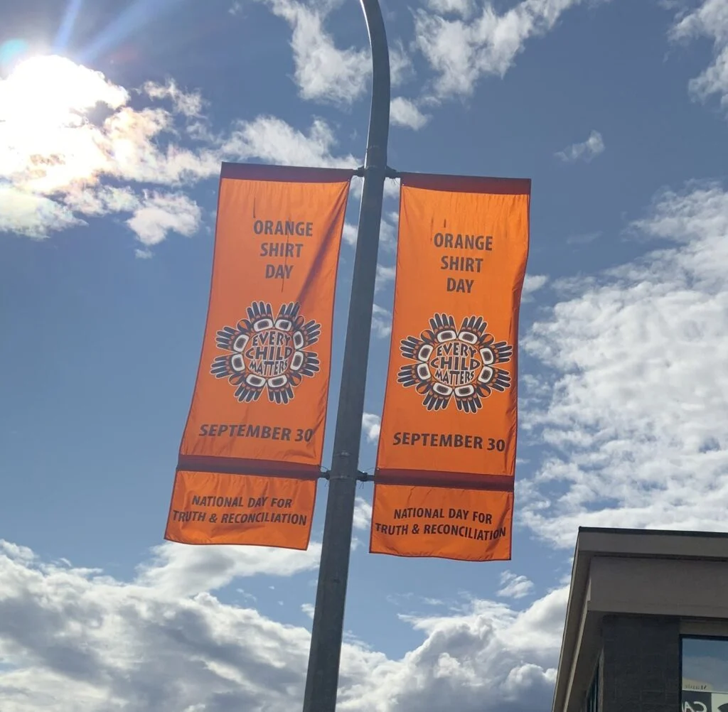 Winnipeg Truth And Reconciliation Treaty One Run 2026 — Orange Shirt Day Comes Early To Winnipeg Winnipeg Truth and Reconciliation Treaty One Run: Orange Shirt Day banners marking the National Day for Truth and Reconciliation