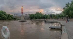 Alaya Mcivor Memorial Walk 2026 — Winnipeg Honours Mmiwg2S+ Advocate Alaya McIvor Memorial Walk 2026 — The Forks, Winnipeg at dusk, starting point of the memorial march
