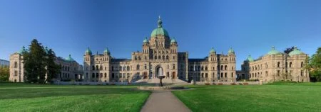 B.c. Conservatives Win Majority 2026 — Eby Resigns As Ndp Leader After Snap Election Rout B.C. Conservatives Win Majority — BC Parliament Buildings in Victoria, British Columbia