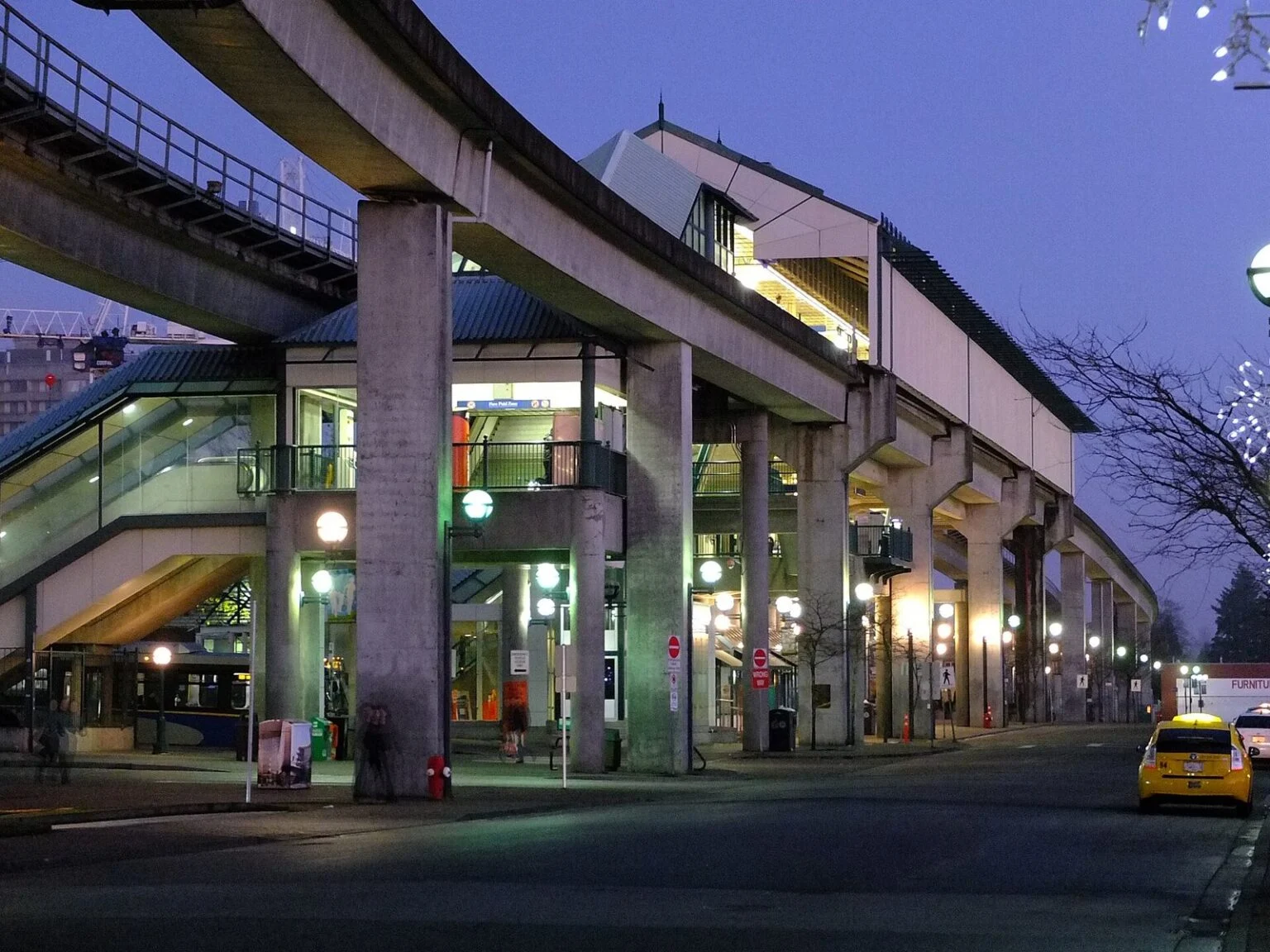 B.c. Election 2026: Surrey Becomes The Battleground As 65 Percent Of Voters Say They Want Change Surrey Centre SkyTrain station at dusk in Surrey, B.C., ahead of the B.C. Election 2026