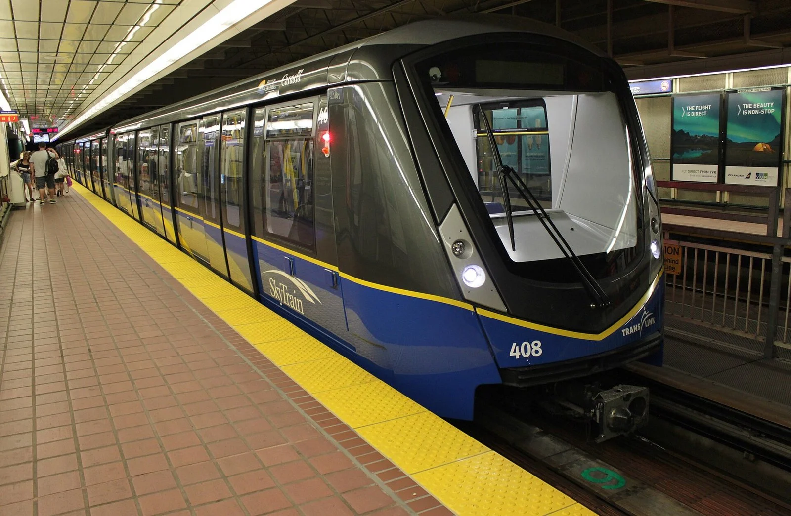 B.c. Election 2026: Surrey Becomes The Battleground As 65 Percent Of Voters Say They Want Change 1 SkyTrain Mark III train at a station platform, the line both parties promise to extend to Newton in the B.C. Election 2026