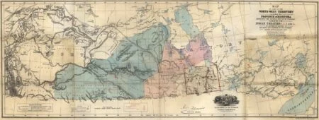 First Nations Land Deal 2026 — “This Is Not Reconciliation,” Judge Scolds Canada First Nations Land Deal — 1875 map showing lands ceded under Treaties 1, 2, 3 and 4 in Manitoba