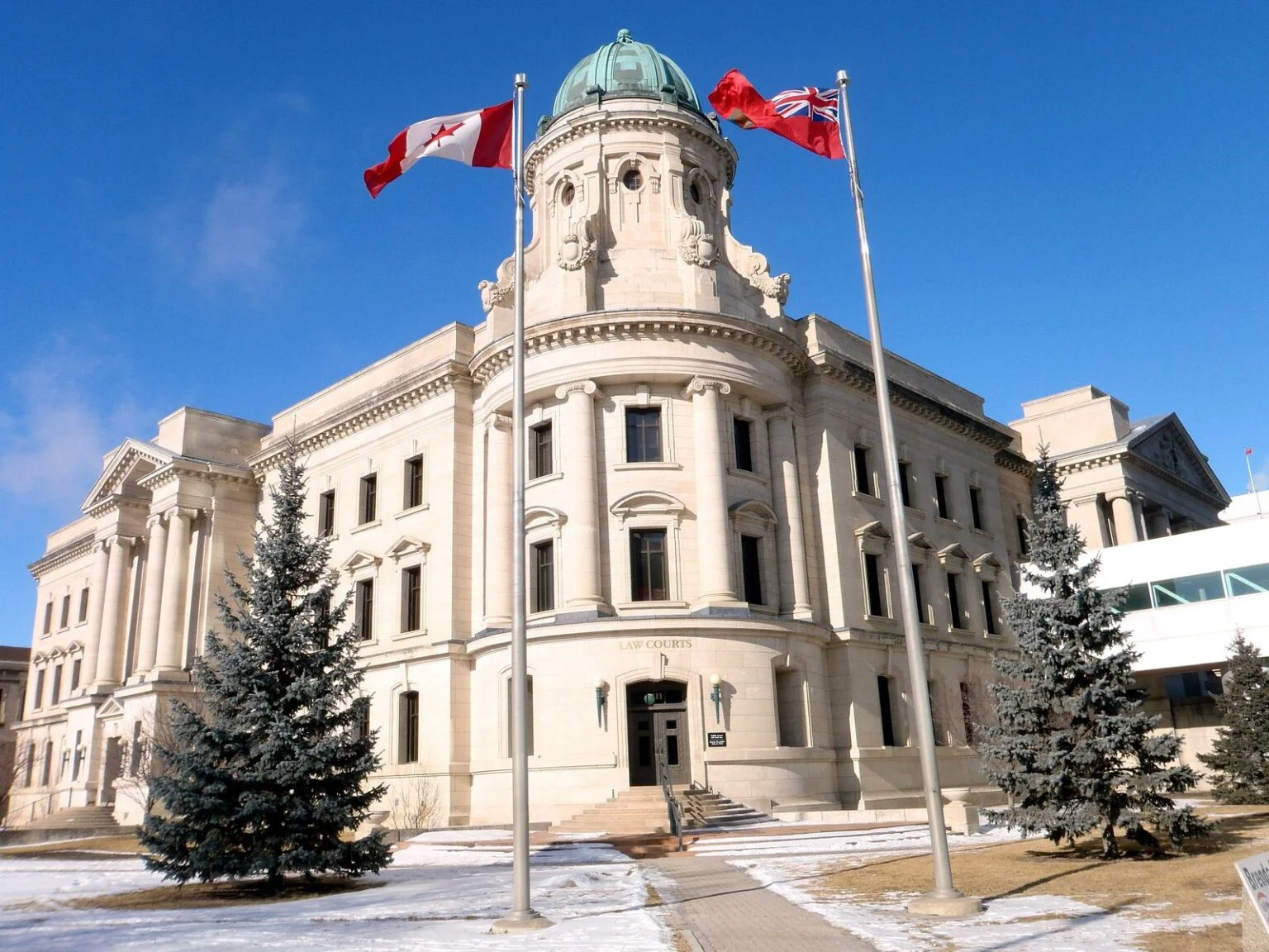 Eishia Hudson Inquest 2026 — Lawyers Urge Winnipeg Police Reform As Final Arguments Close Six Years After Fatal Shooting The Winnipeg Law Courts building in Winnipeg, Manitoba, where final arguments in the Eishia Hudson Inquest are being heard
