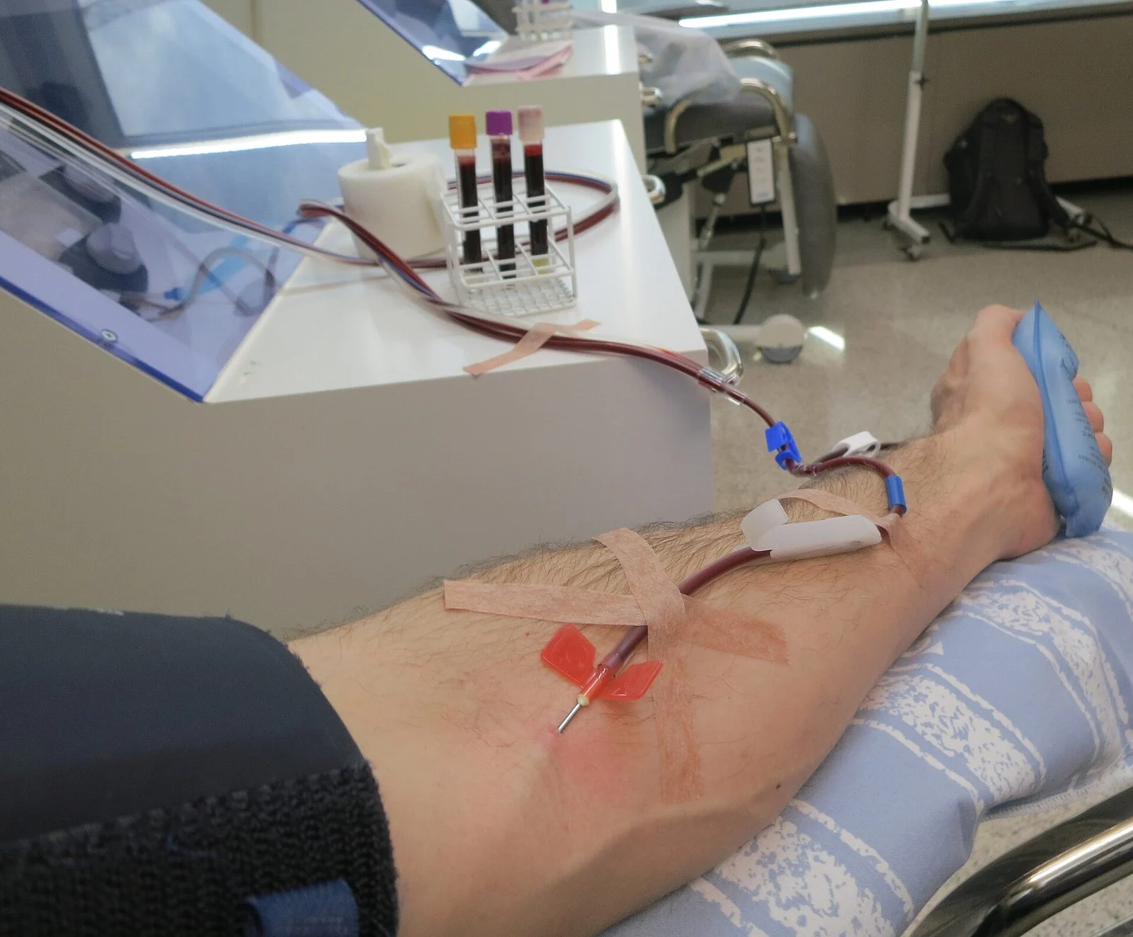 Grifols Winnipeg Plasma Centre Reopens 2026: Two Months After The Shutdown That Shocked Donors 1 Grifols Winnipeg Plasma: a donor giving blood at a plasma donation centre