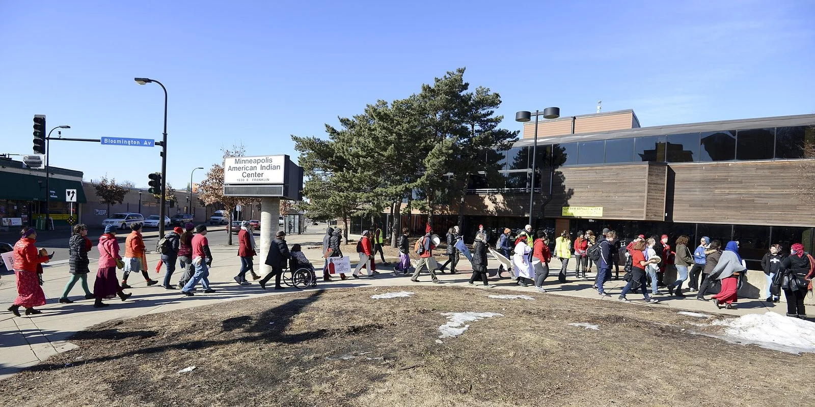 Manitoba'S Thompson Safe Space 2026 — $8M Northern Lodge For Indigenous Women And Children 3 Gathering for a missing and murdered Indigenous women's march (file photo)
