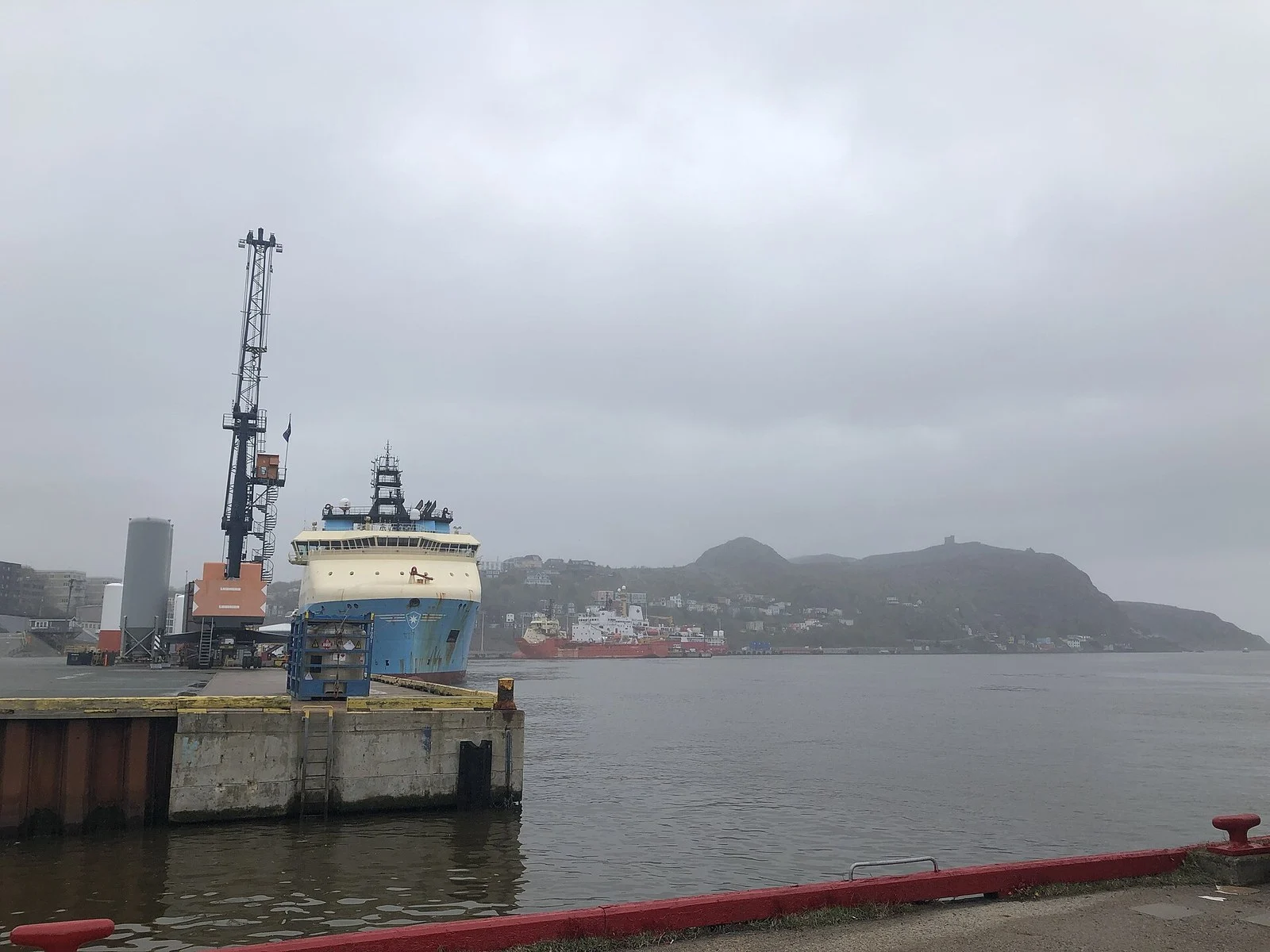 Mission To Seafarers St. John'S 2026 — New Centre Is A 'Home Away From Home' For Crew 2 Vessel docked at St. John's port in Newfoundland and Labrador