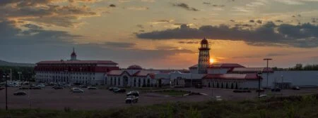 New Brunswick Online Gambling Review 2026: Private Casinos May End The Atlantic Lottery Monopoly Casino New Brunswick in Moncton at sunrise, the flagship casino as the New Brunswick Online Gambling review considers private operators