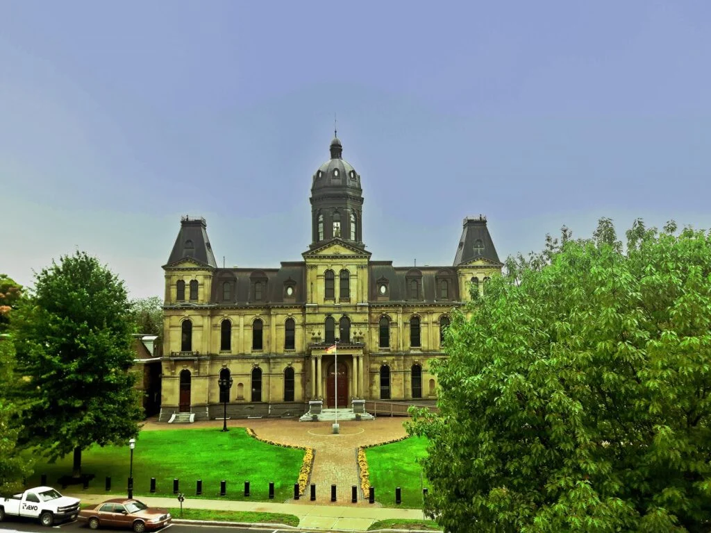 The New Brunswick Legislative Assembly building in Fredericton