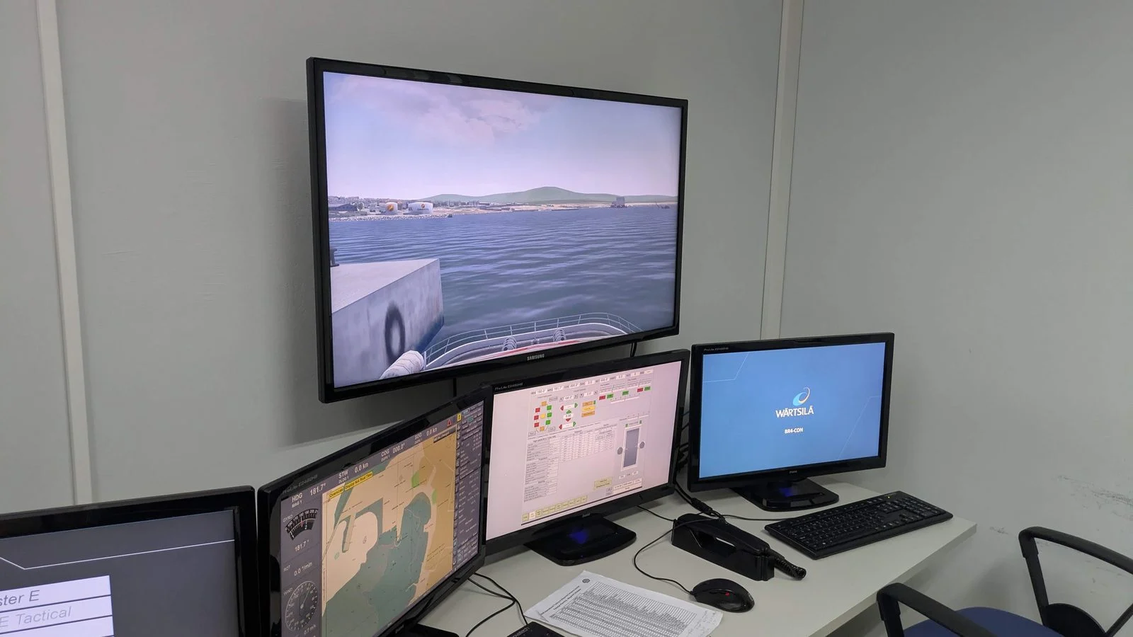 Newfoundland Productivity Mega Deduction 2026 — Thompson Pitches Business Tax Win To Paradise 1 Maritime simulator control station like those built by Virtual Marine in Paradise, N.L., relevant to the Productivity Mega Deduction announcement