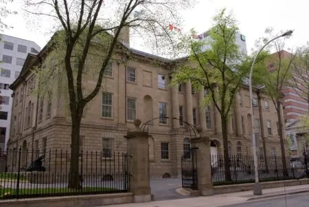 Nova Scotia Cabinet Records 2026 — Privacy Commissioner Warns New Rules Kill Transparency Nova Scotia Cabinet Records debate — exterior of Province House, the Nova Scotia legislature in Halifax