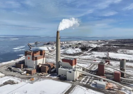 Ontario Transportable Nuclear Plant 2026 — Bwxt Microreactor Heads For Belledune, N.b. The Belledune Generating Station in New Brunswick, where Canada's first Transportable Nuclear Plant pilot will be deployed