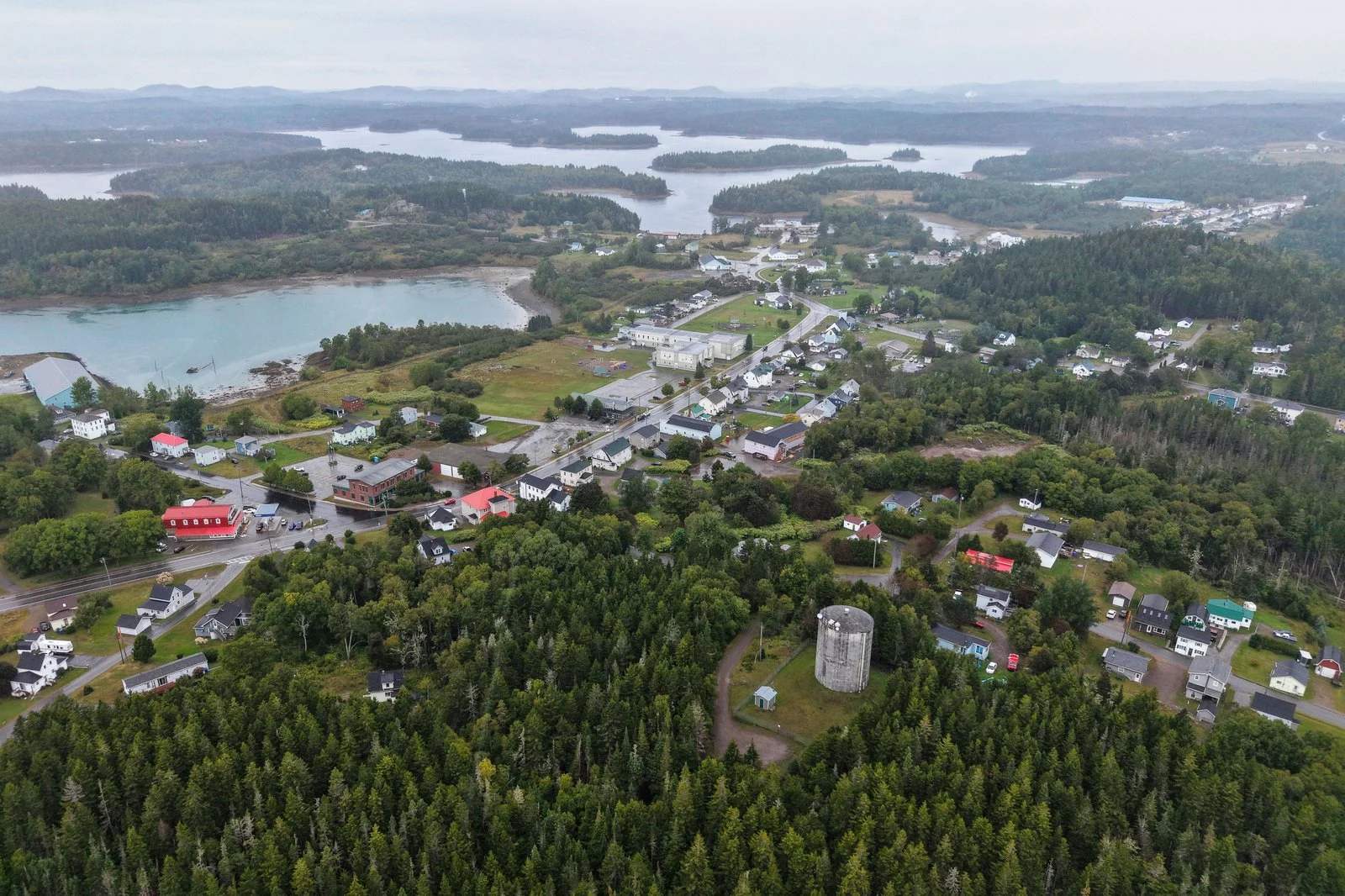 Ottawa Announces Major Construction At Pointe-Verte Harbour In Northern New Brunswick 1 Aerial view of Blacks Harbour, a New Brunswick coastal community