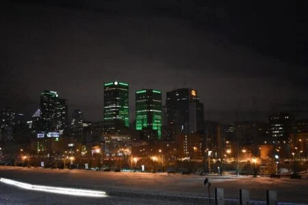 Quebec 2026 — Peq Applications Forecast Shattered As 12,364 Applications Flood In Two Months PEQ Applications Forecast: Montreal skyline at night
