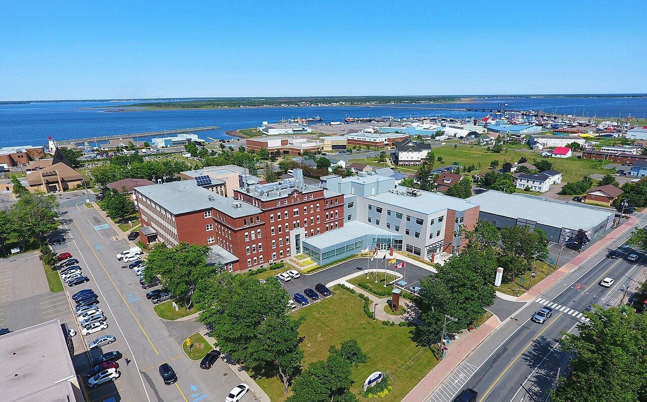Shippagan Water Infrastructure 2026 — $3M+ Investment Unlocks 69 New Homes 3 Shippagan Water infrastructure: aerial view of the Shippagan campus and town