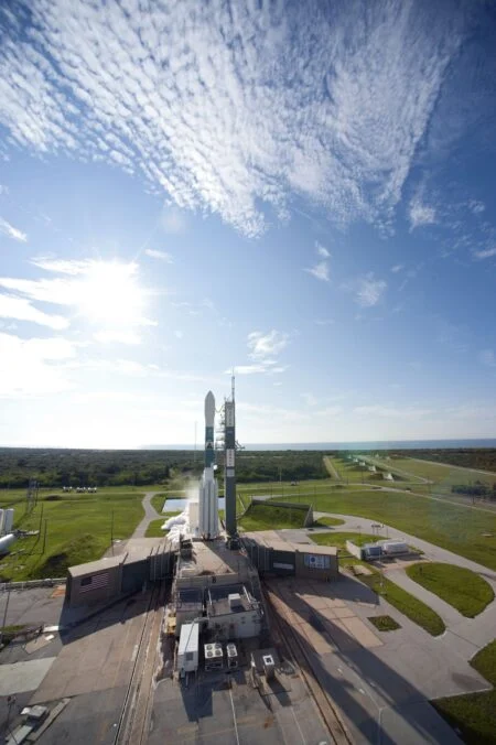 Spaceport Nova Scotia 2026 — Launch Pad Handover To Isar Aerospace On Track For November 1 Spaceport Nova Scotia: a rocket on its launch pad at liftoff (generic launch imagery — Isar's Spectrum pad at Canso is under construction)