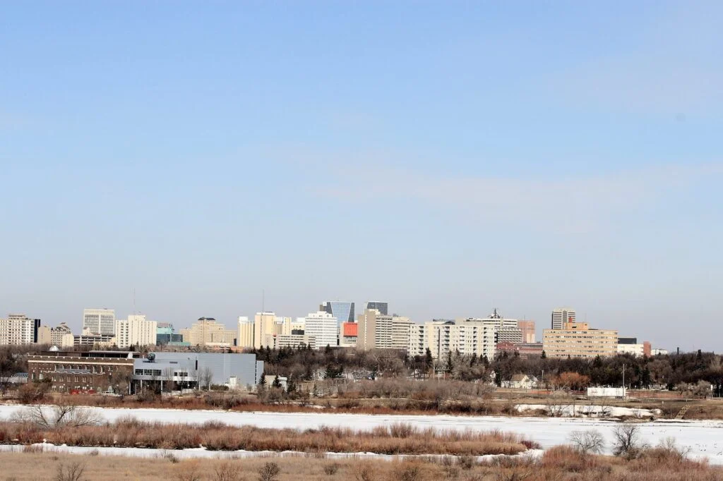 Regina, Saskatchewan skyline — the Standing Buffalo Dakota Nation is demanding answers from Bell over its AI data centre near Regina