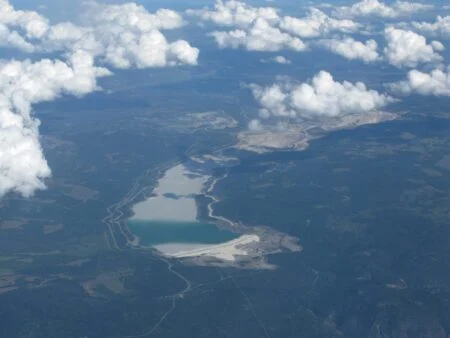 Teck Highland Valley Copper Strike 2026: Steelworkers Issue 72-Hour Notice At Canada’S Largest Copper Mine Aerial view of the Highland Valley Copper mine tailings and operations near Logan Lake, British Columbia