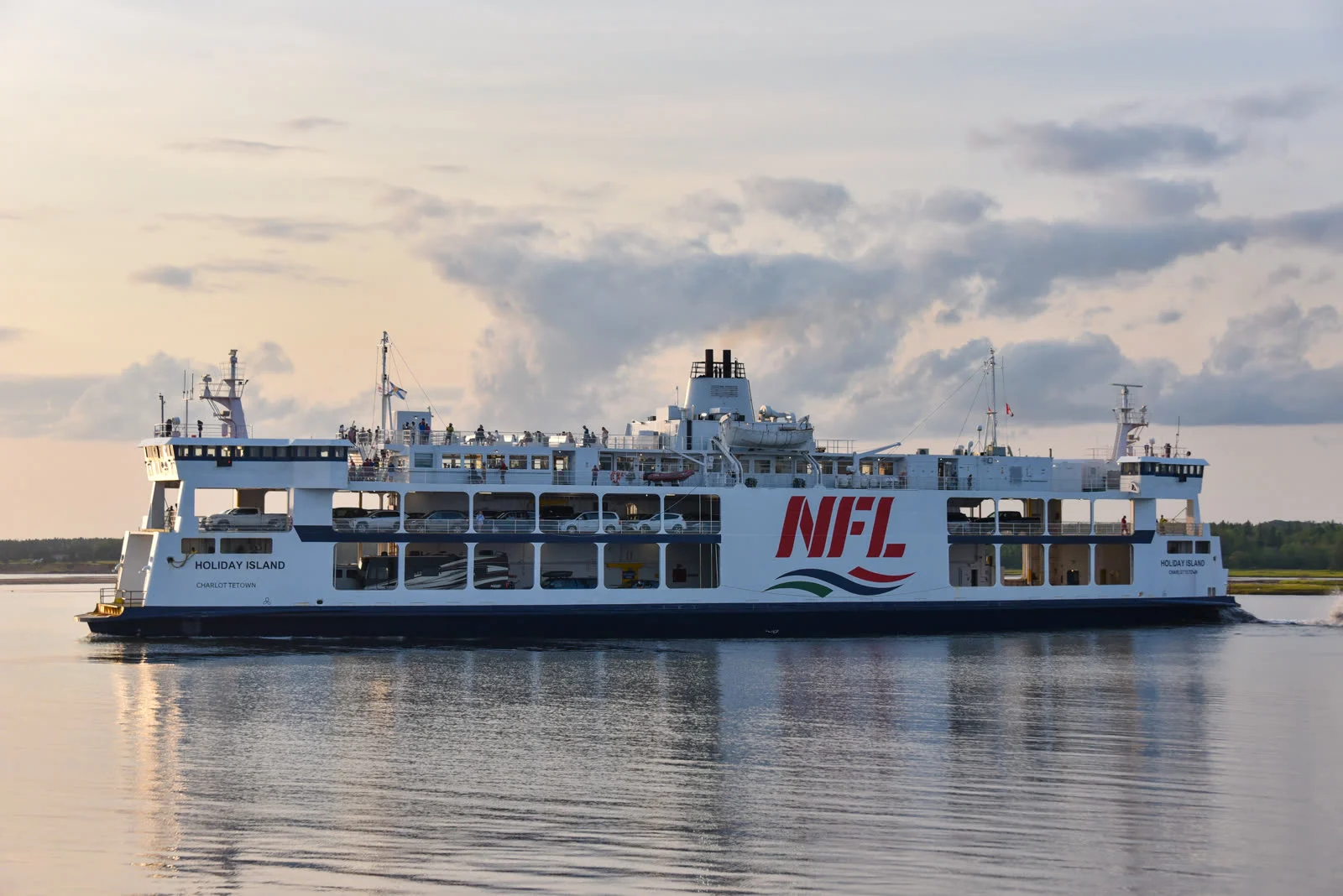 Wood Islands Ferry Terminal 2026: Ottawa To Announce New Infrastructure Money For The P.e.i. Lifeline 3 The former MV Holiday Island leaving the Wood Islands ferry terminal in 2021